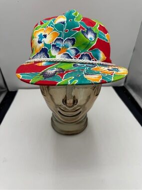 Vintage Tropical‎ Floral Rope Hat